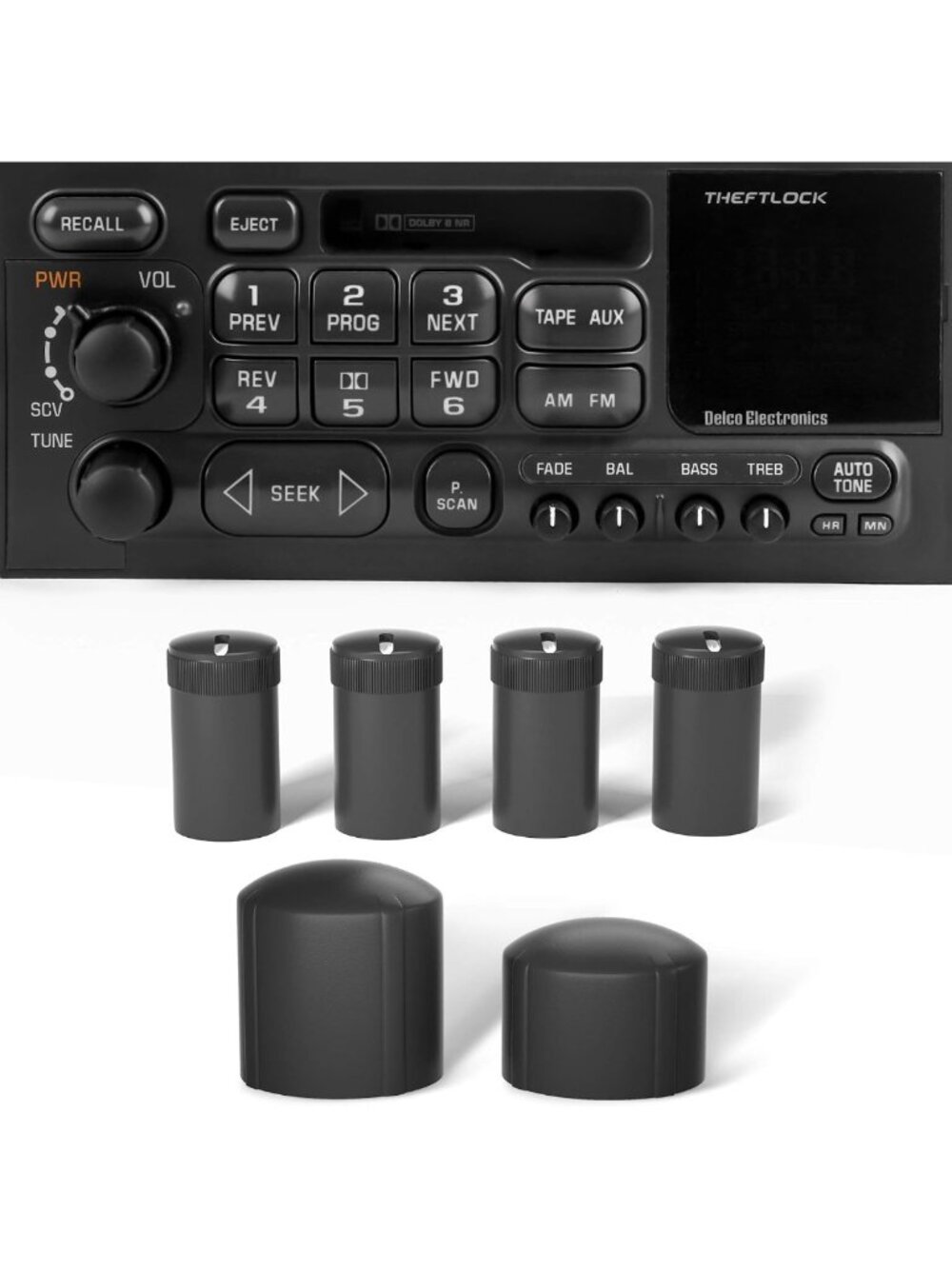 Universal Stereo Radio Volume Control Knobs Kit for GM Vehicles | 6 PCS Audio
